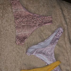 Snake Skin Swimsuit bottoms